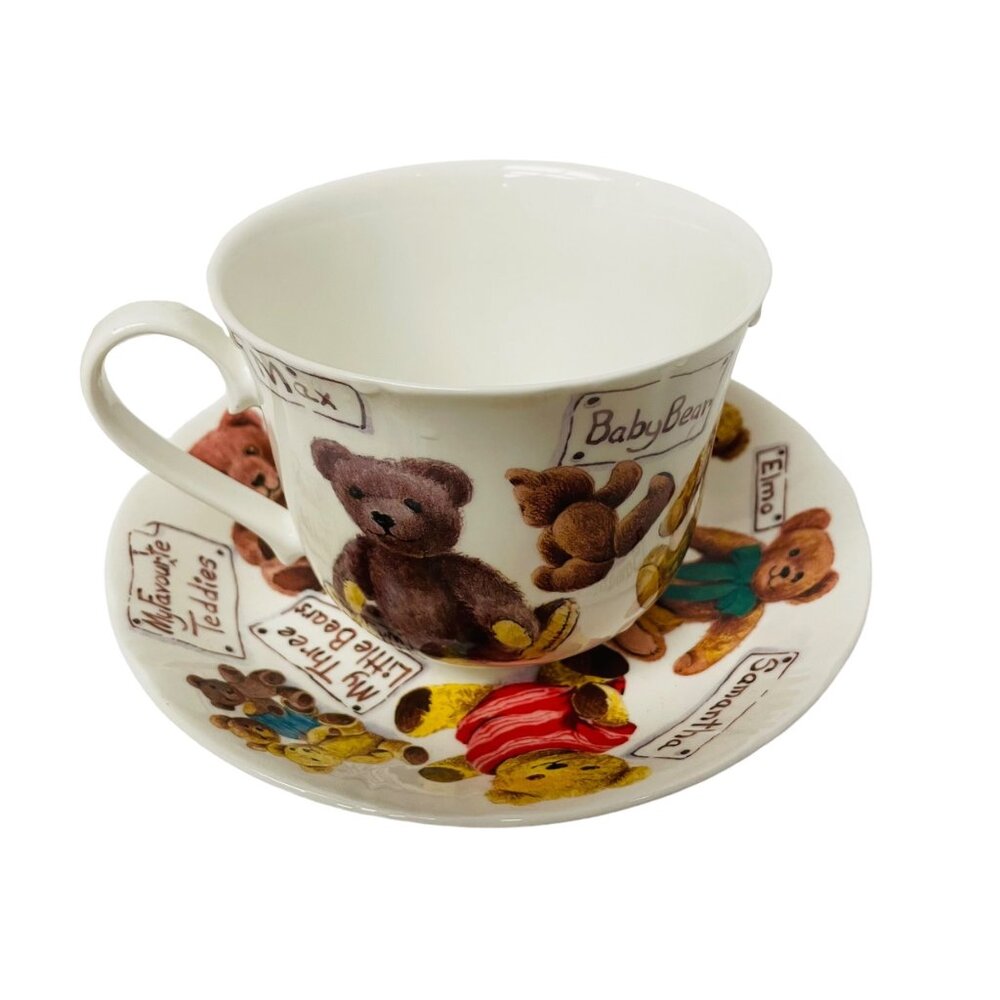 Roy Kirkham My Favorite Teddies Bears Fine Bone China Cup & Saucer Set 4" x 4 1/